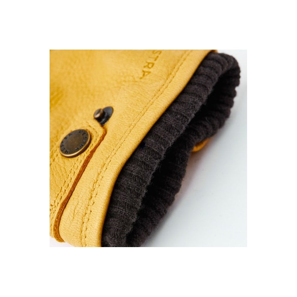 - Utsjö - Leather Primaloft Gloves - Yellow