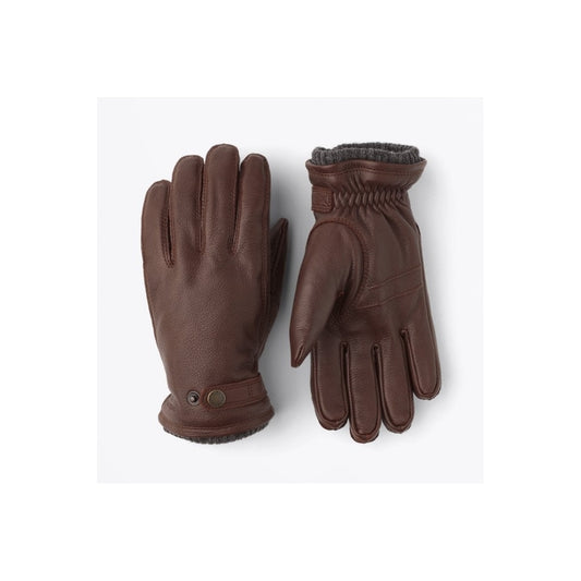 - Utsjö - Leather Primaloft Gloves - Brown