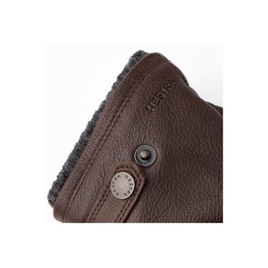 - Utsjö - Leather Primaloft Gloves - Brown