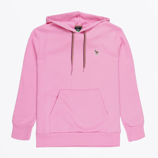 - Zebra Badge Hoodie - Bubblegum