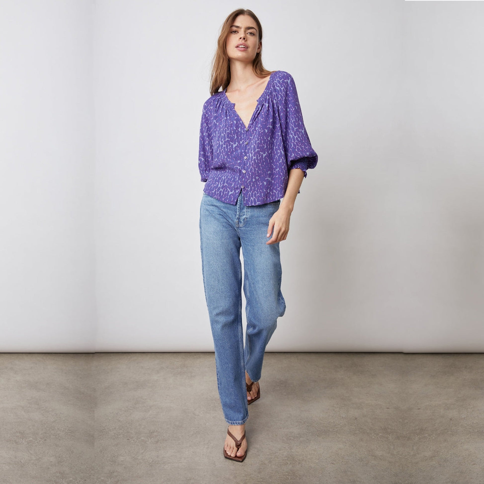 Rails Mariah Top - Static Leopard