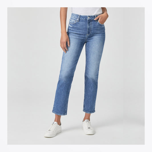 - Sarah - Straight Ankle Jeans - Blue
