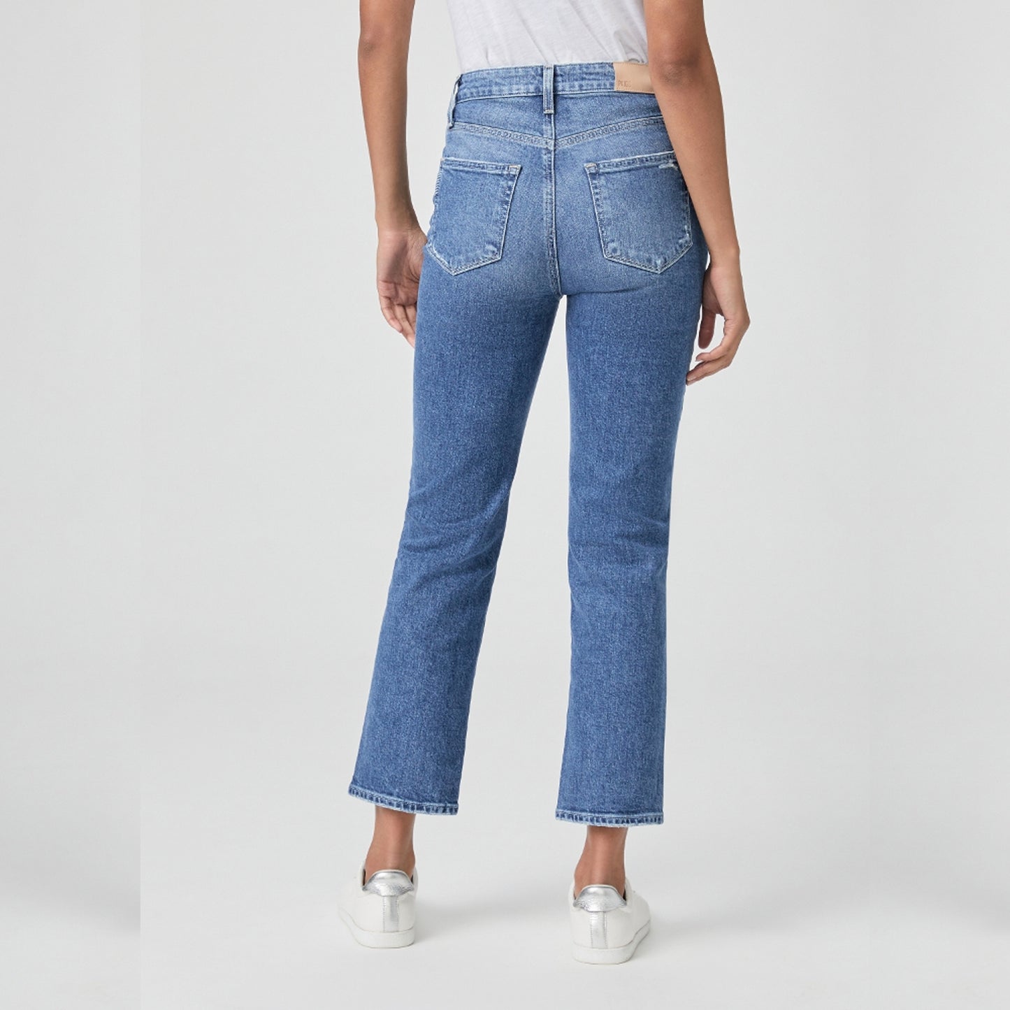 - Sarah - Straight Ankle Jeans - Blue