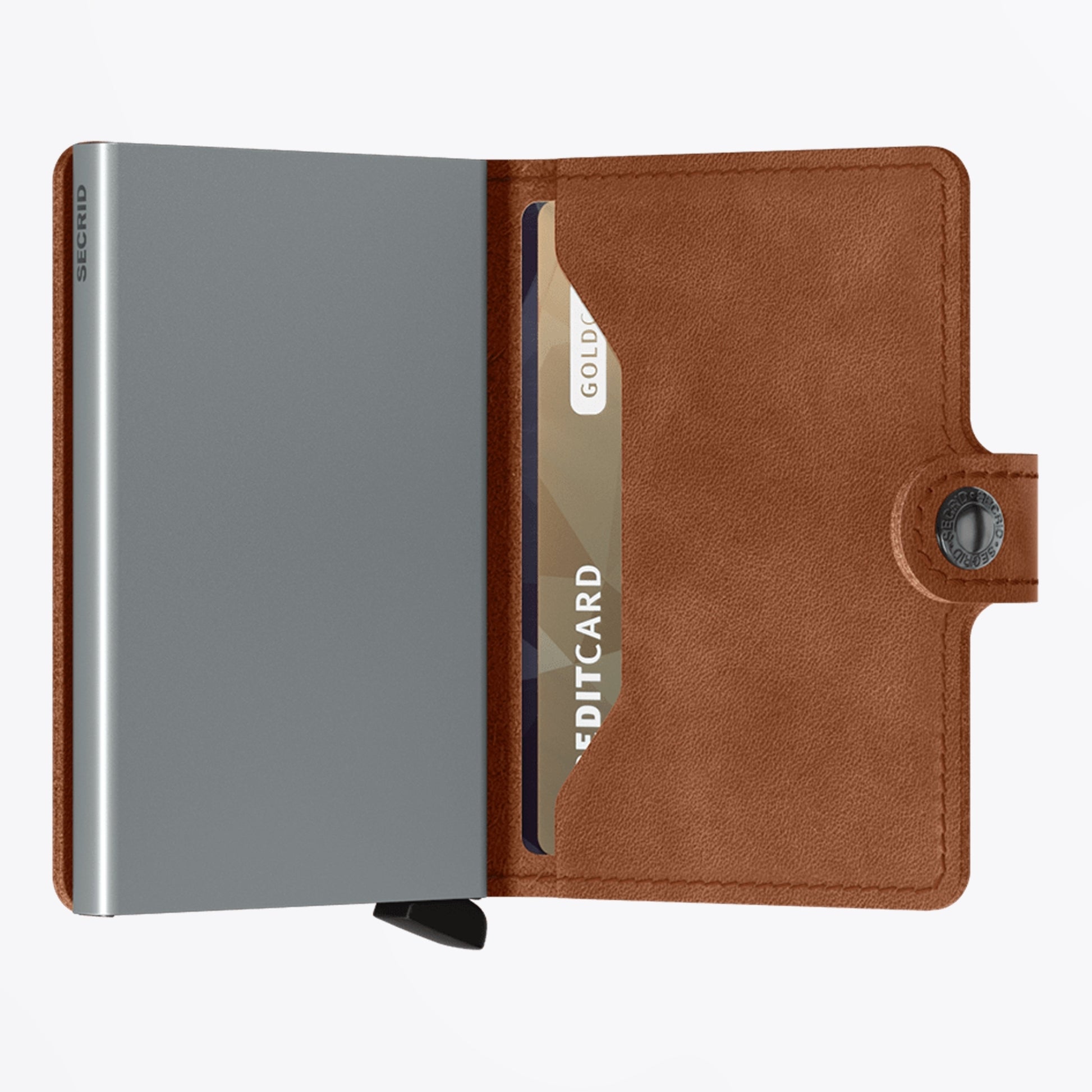 Secrid Miniwallet - Vintage Cognac Silver