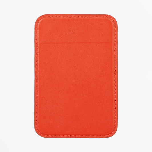 Magnetic Logo Wallet - Coral Red