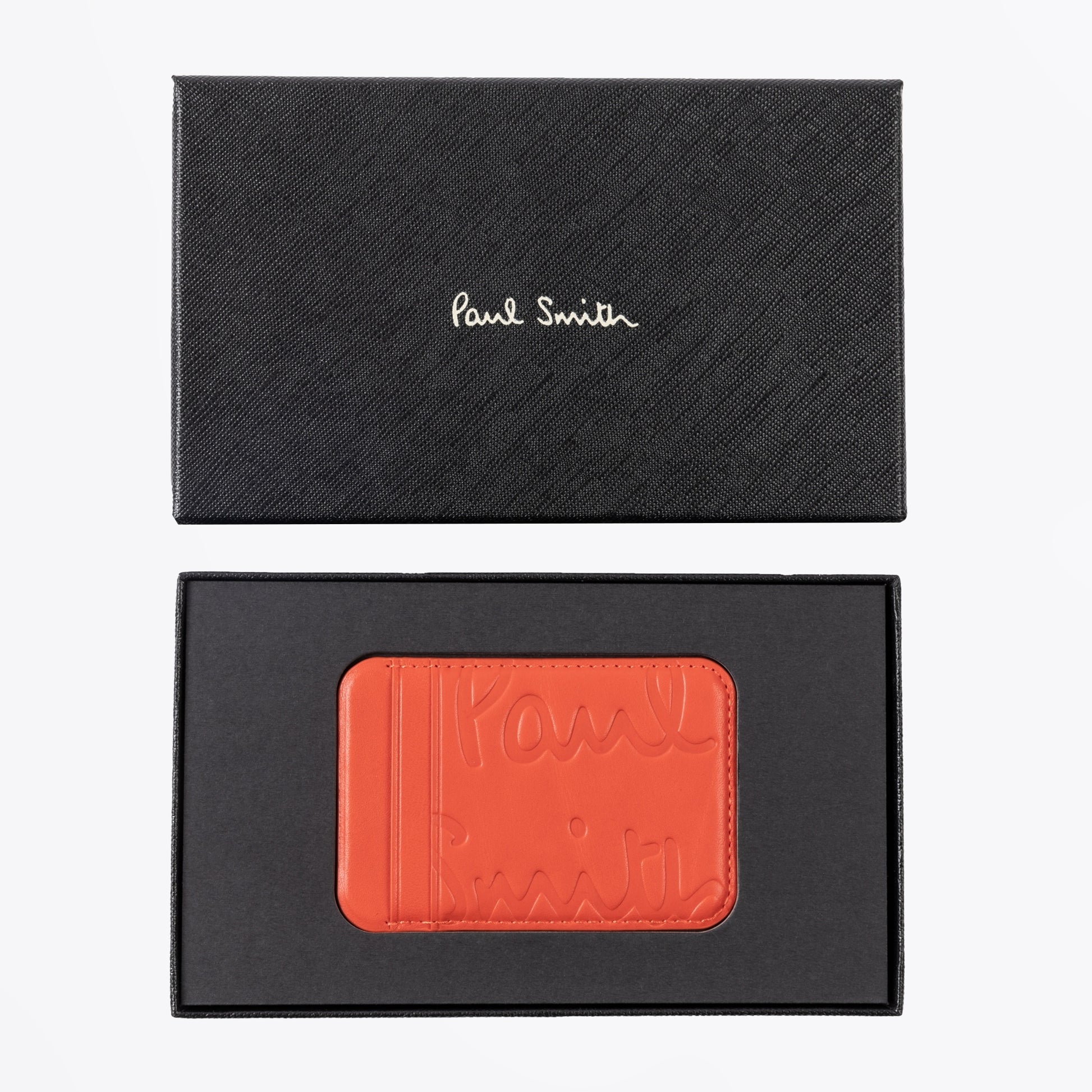 Paul Magnetic Logo Wallet - Coral Red