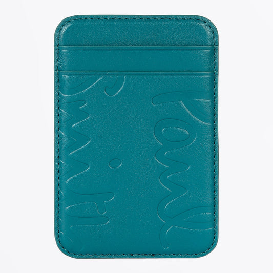 Magnetic Logo Wallet - Teal