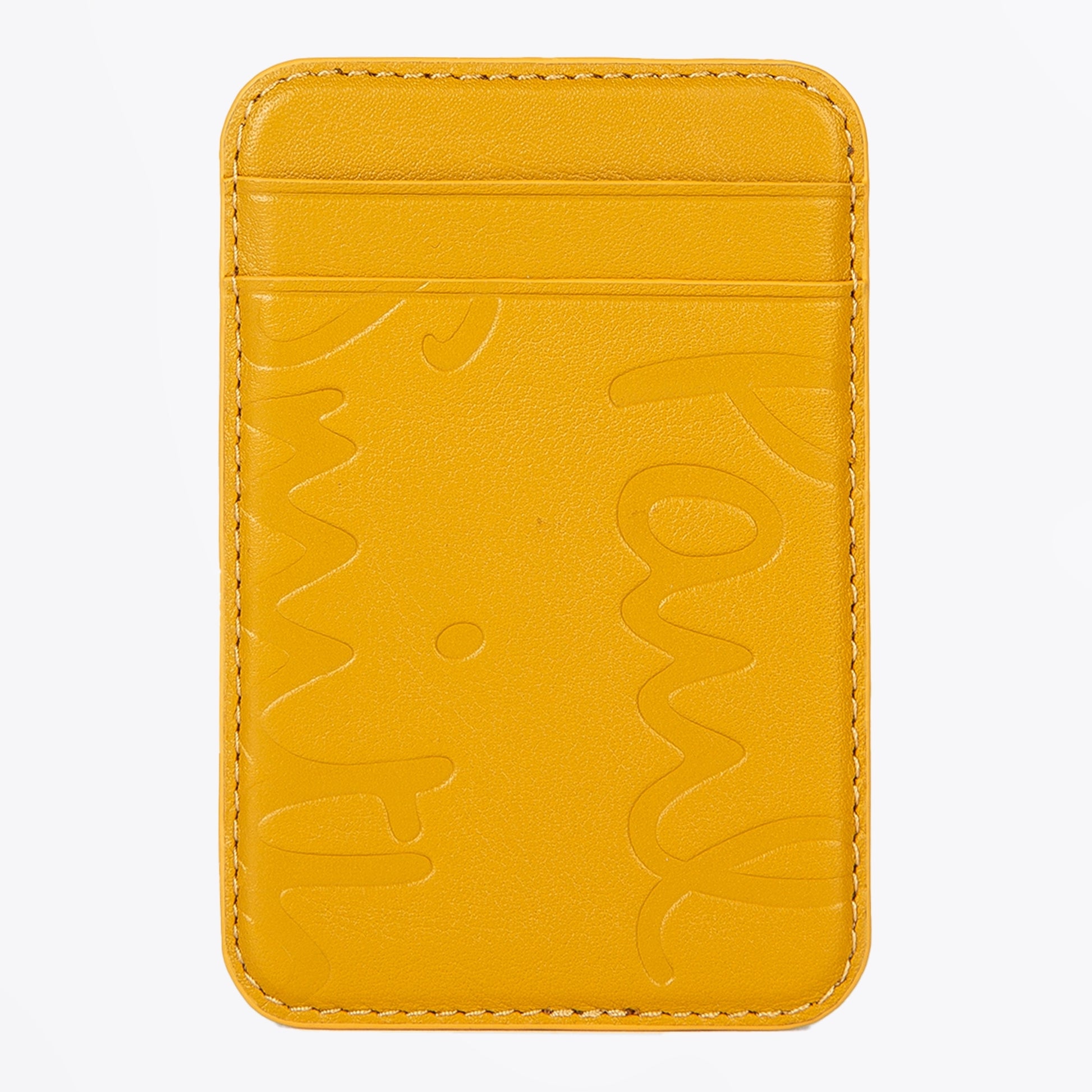 Paul Magnetic Logo Wallet - Ochre Yellow