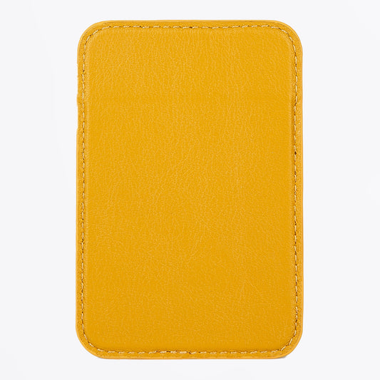 Magnetic Logo Wallet - Ochre Yellow
