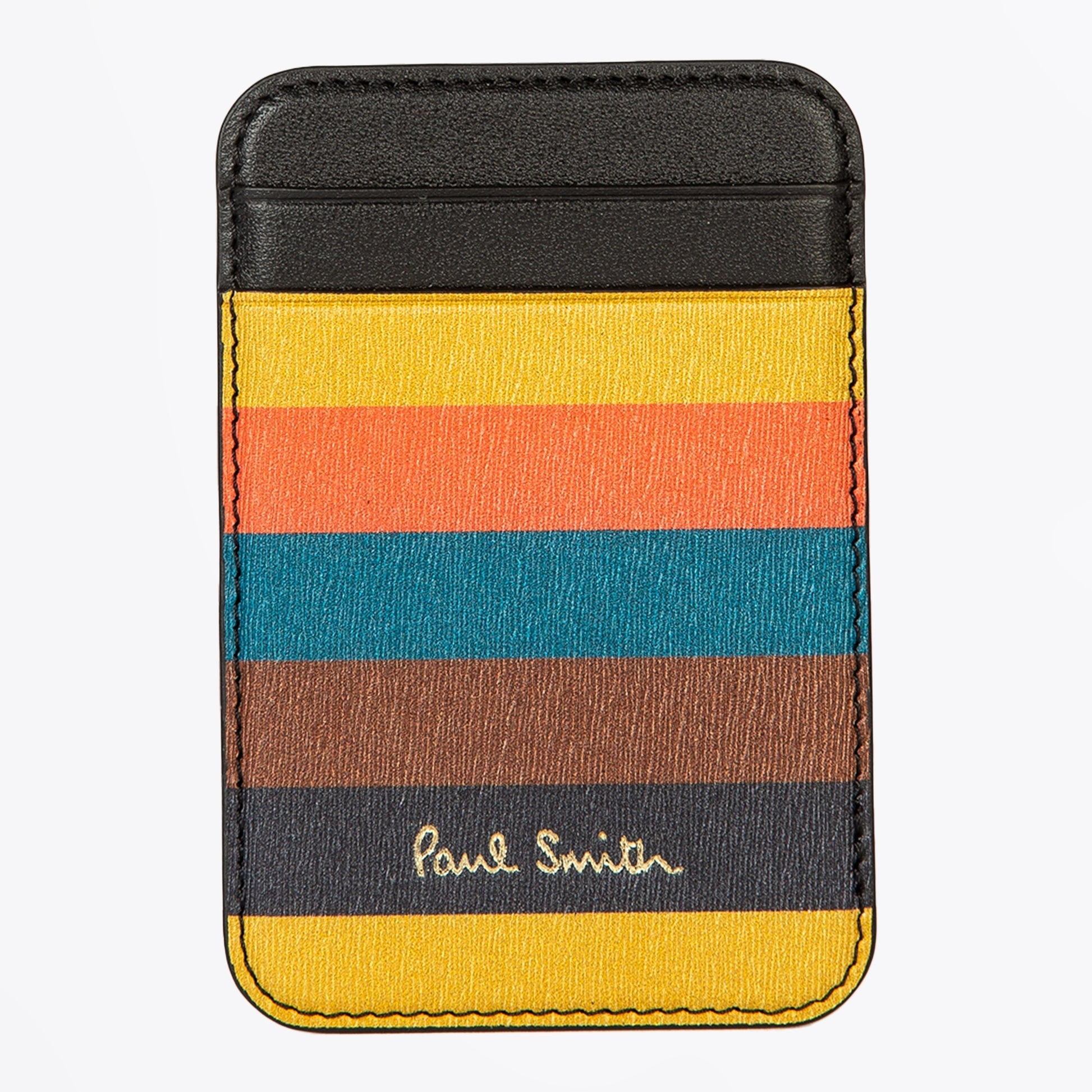 Paul Magnetic Logo Wallet - Artist Stripe
