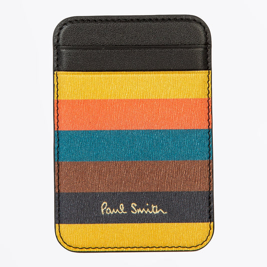 Magnetic Logo Wallet - Artist Stripe