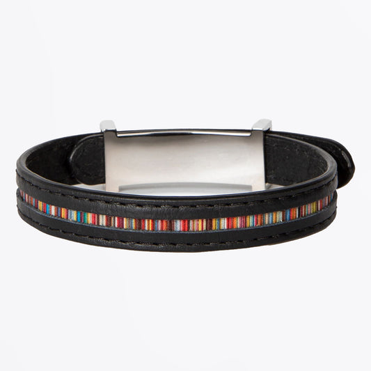 Leather Strap Bracelet - Black