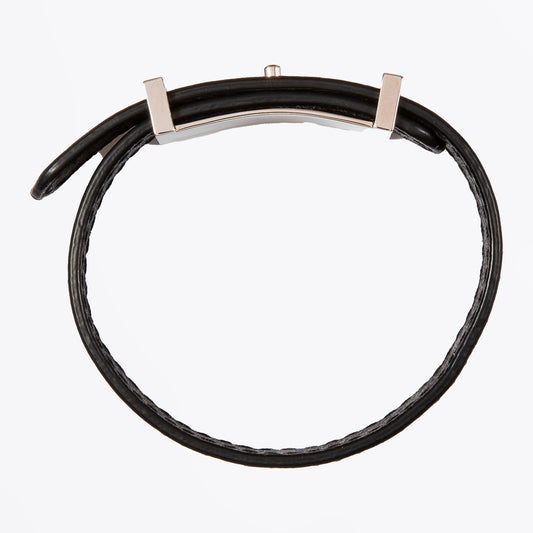 Leather Strap Bracelet - Black