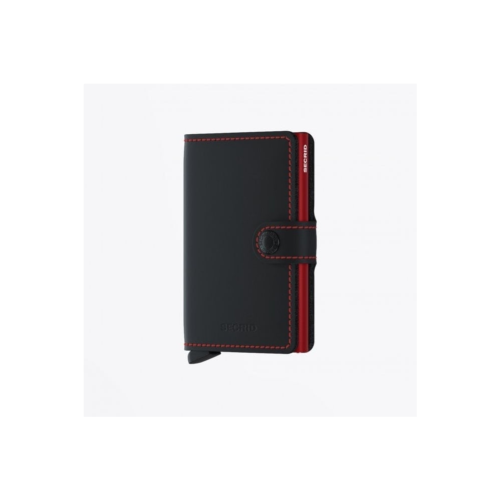 Secrid Miniwallet - Matte Black & Red