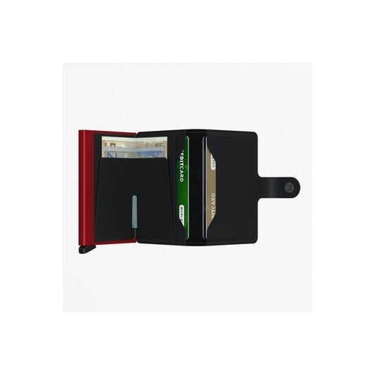Miniwallet - Matte Black & Red