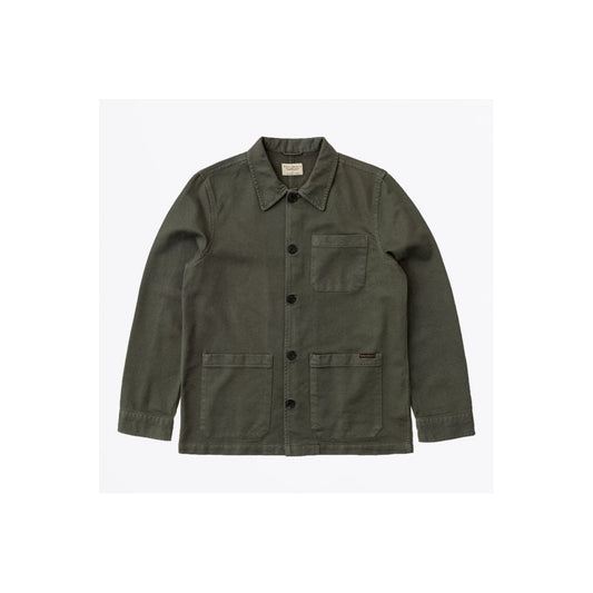 - Barney - Worker Jacket - Olive Green