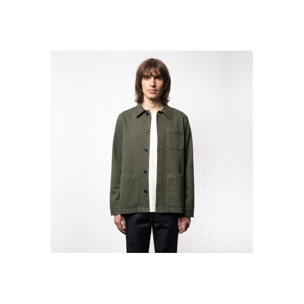 - Barney - Worker Jacket - Olive Green
