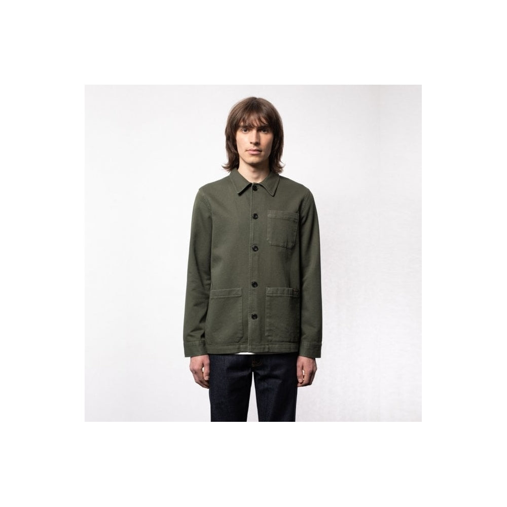 - Barney - Worker Jacket - Olive Green