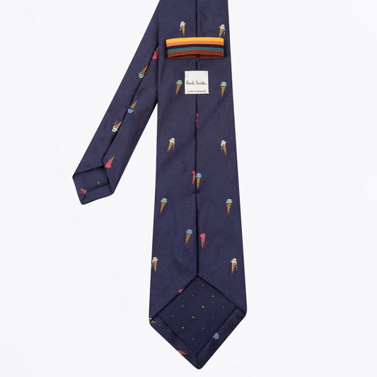 Ice Cream Tie - Navy