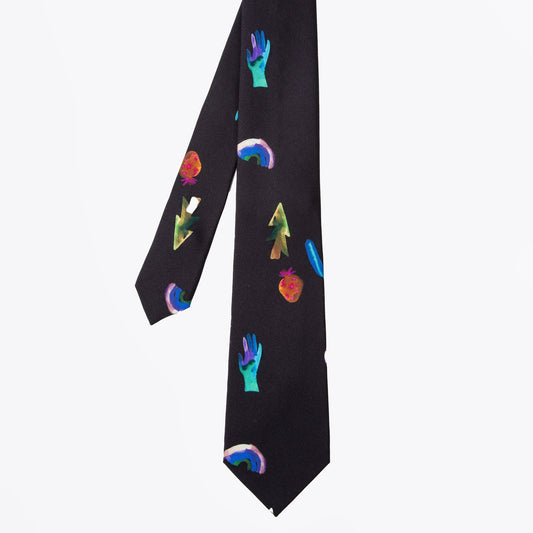 - South Downs Way Tie - Very Dark Navy