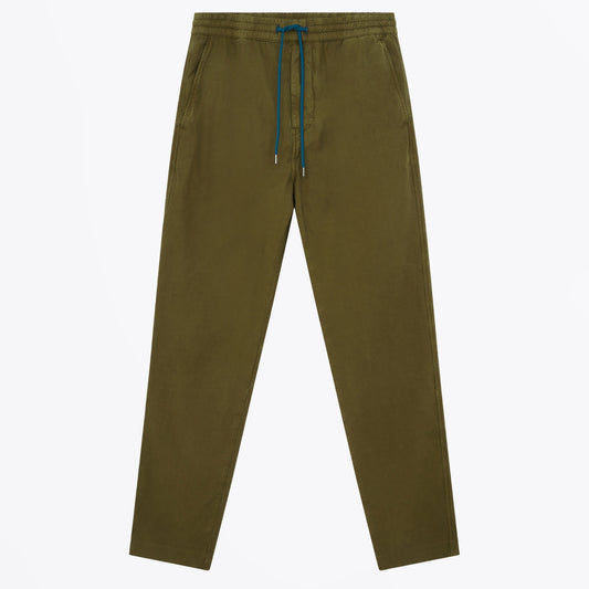 - Drawcord Trousers - Olive Green
