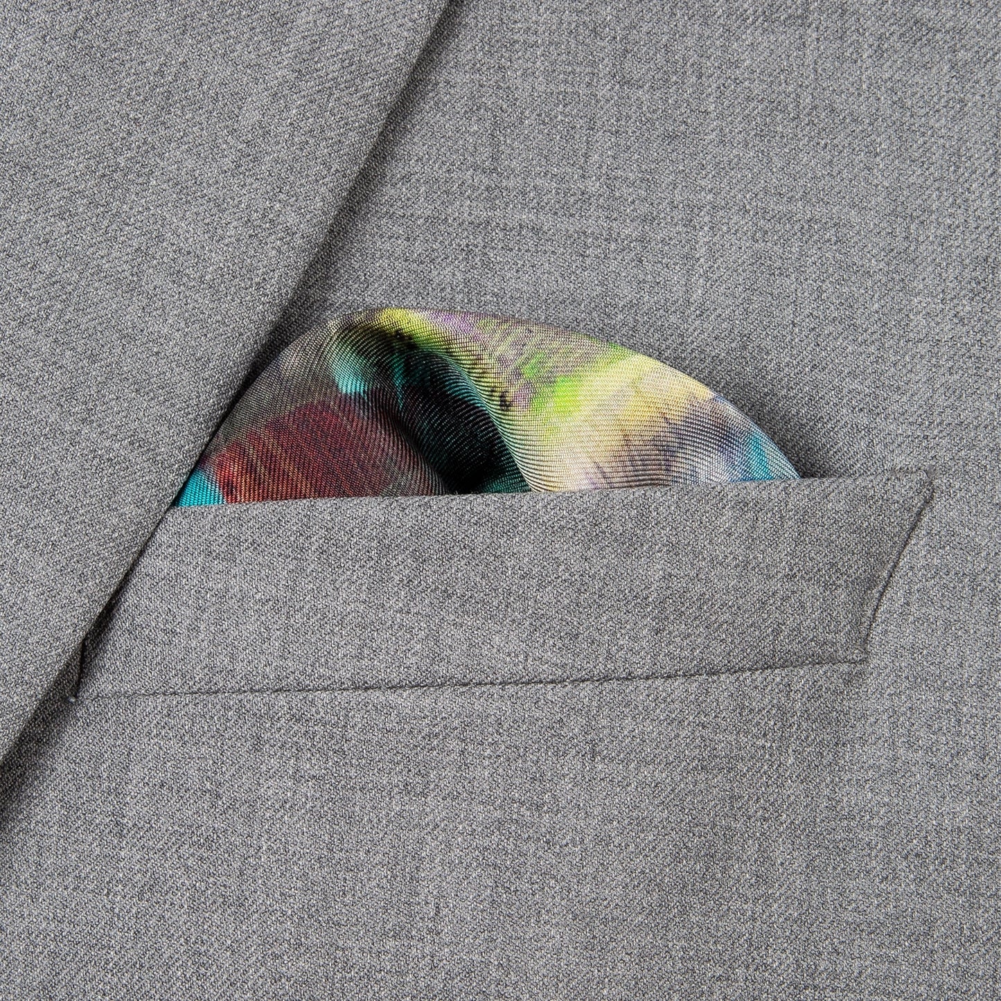 - Silk Pocket Square - Multi