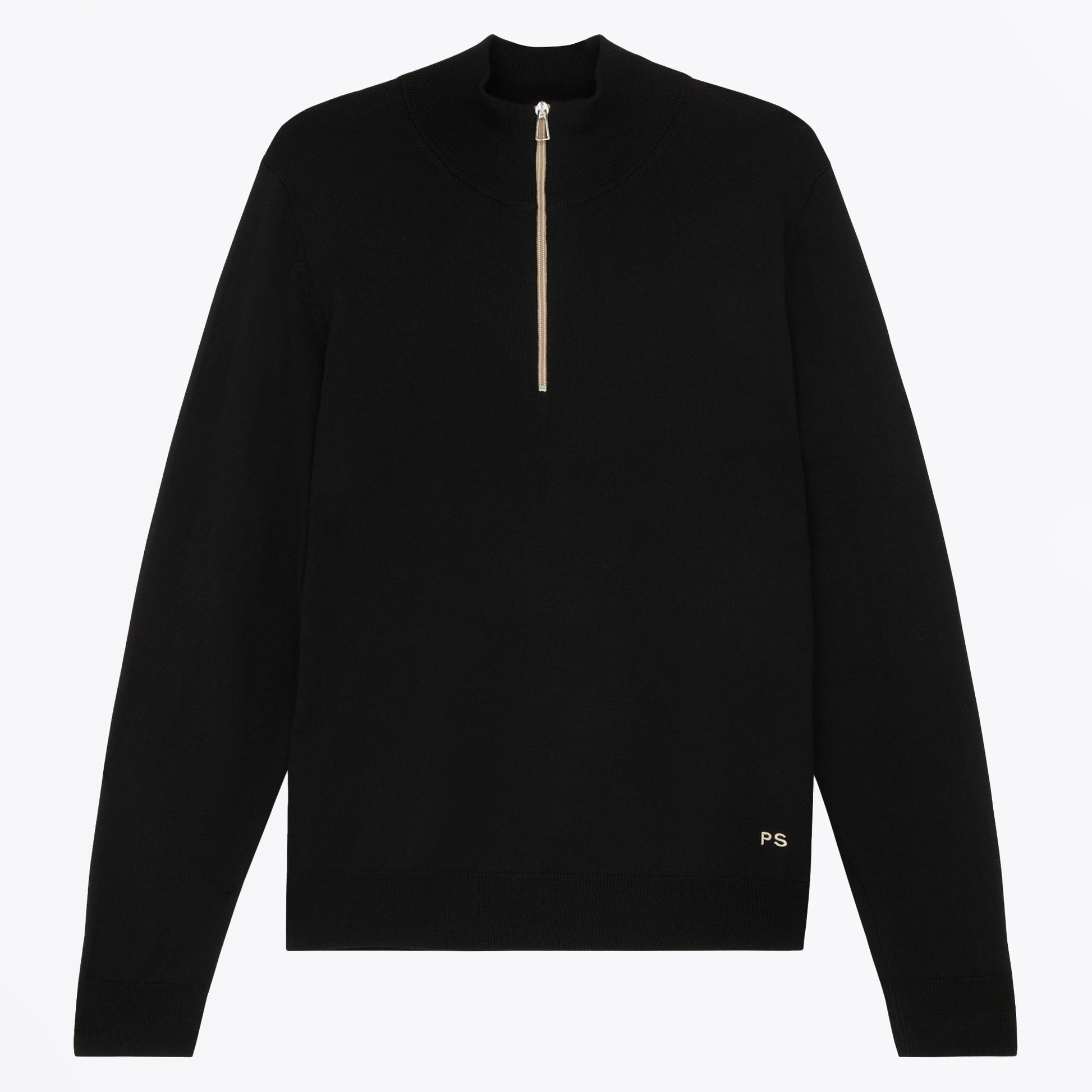 Paul - Half Zip Sweater - Black