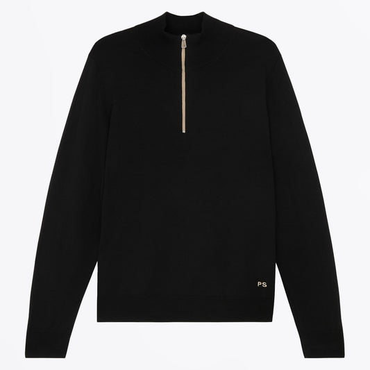 Half Zip Sweater - Black