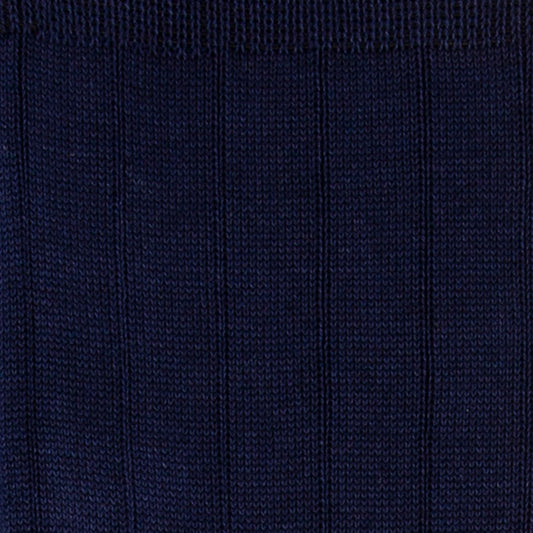 - Plain Rib Socks - Navy