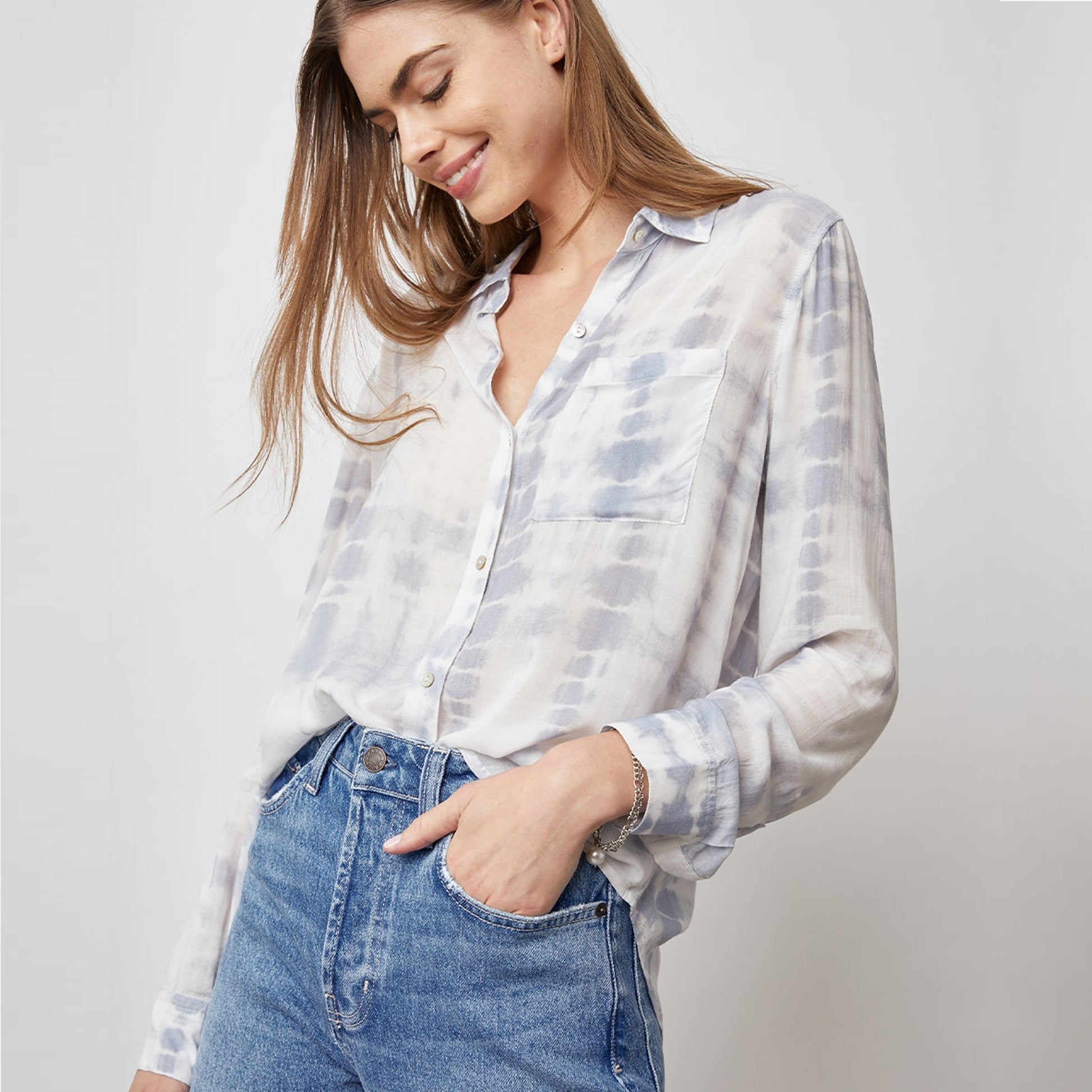 Rails Josephine Shirt - River Shibori