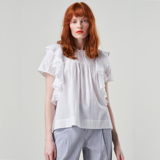 - Fanciful Top - White