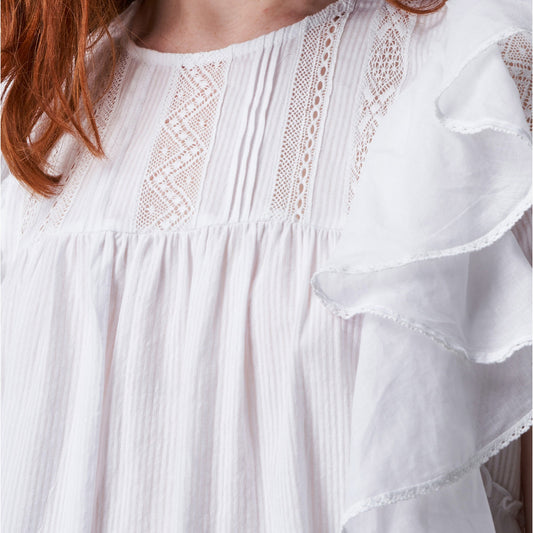 - Fanciful Top - White