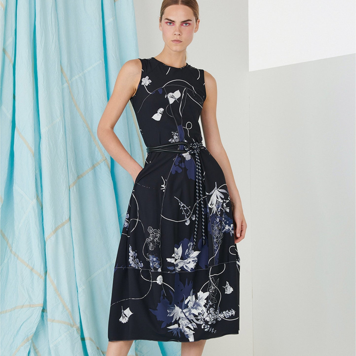 Mesmerise Dress - Navy