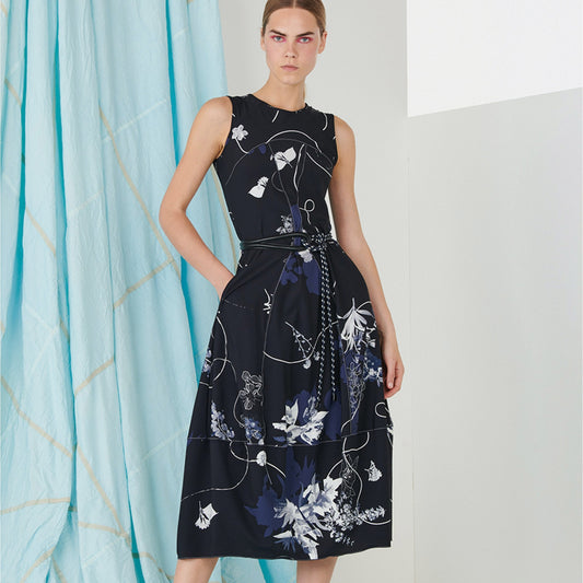 Mesmerise Dress - Navy