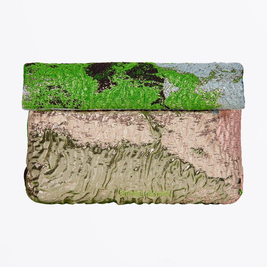 - Paris Woven Jacquard Bag - Clouds