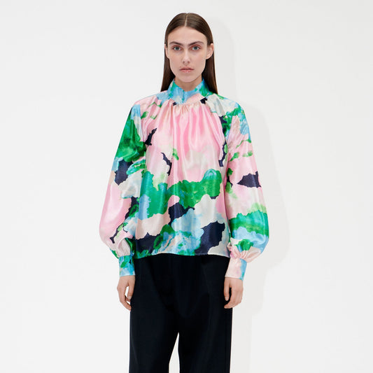 Eddy - Textured Poly Top - Clouds