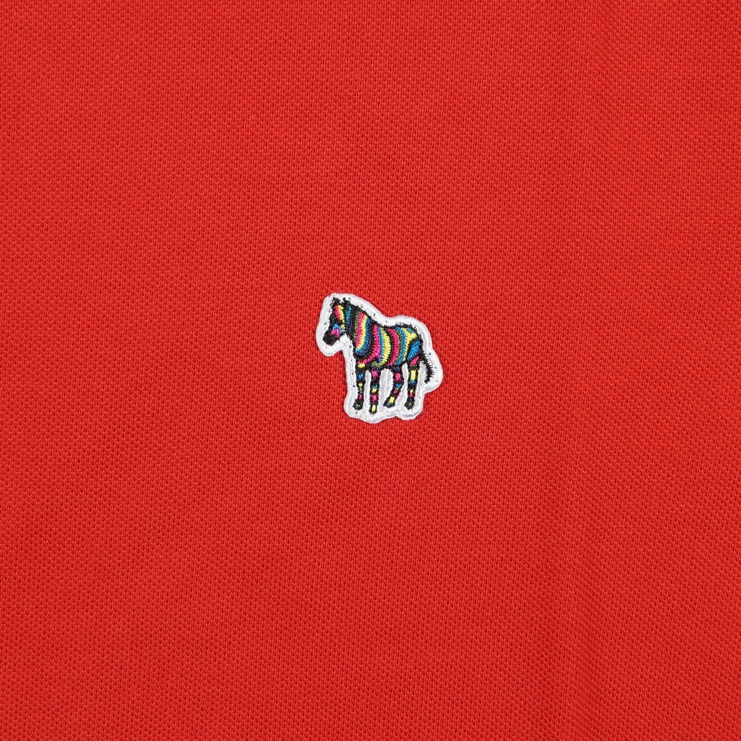 - Regular Fit Short Sleeved Zebra Polo Shirt - Red