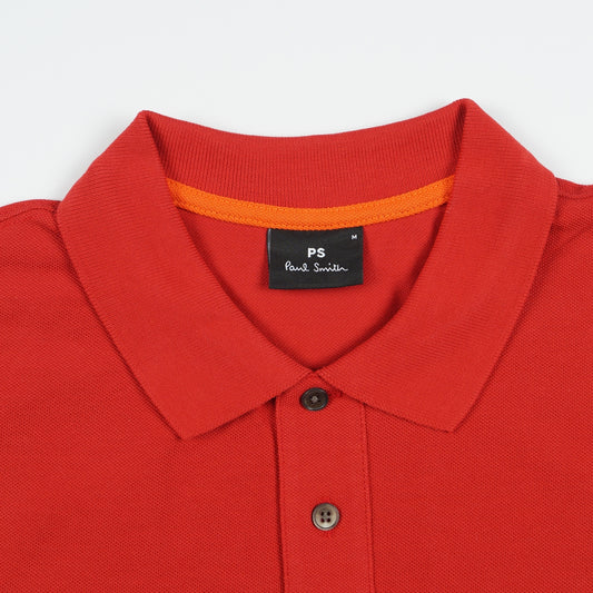 - Regular Fit Short Sleeved Zebra Polo Shirt - Red