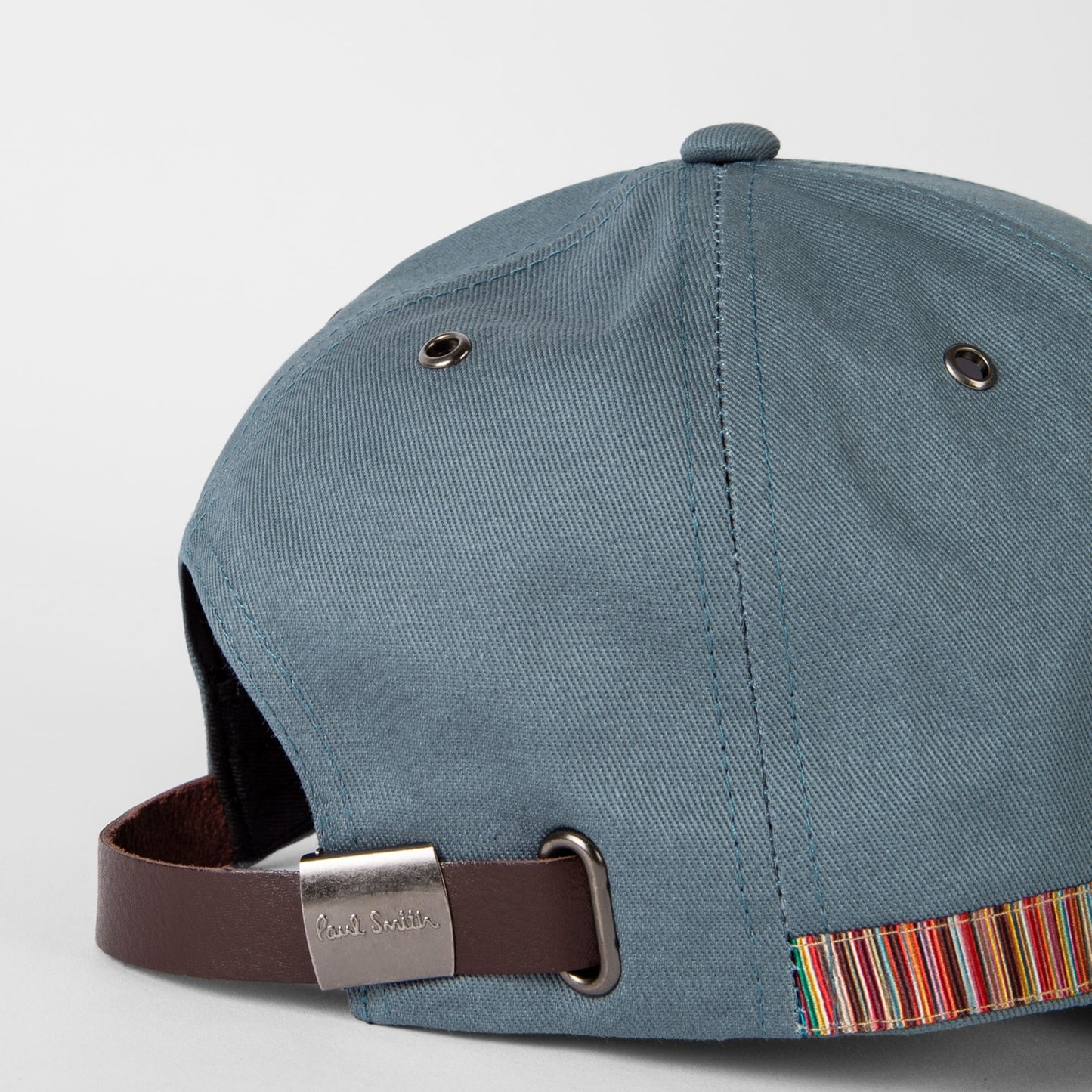 - Signature Stripe Trim Hat - Turquoise