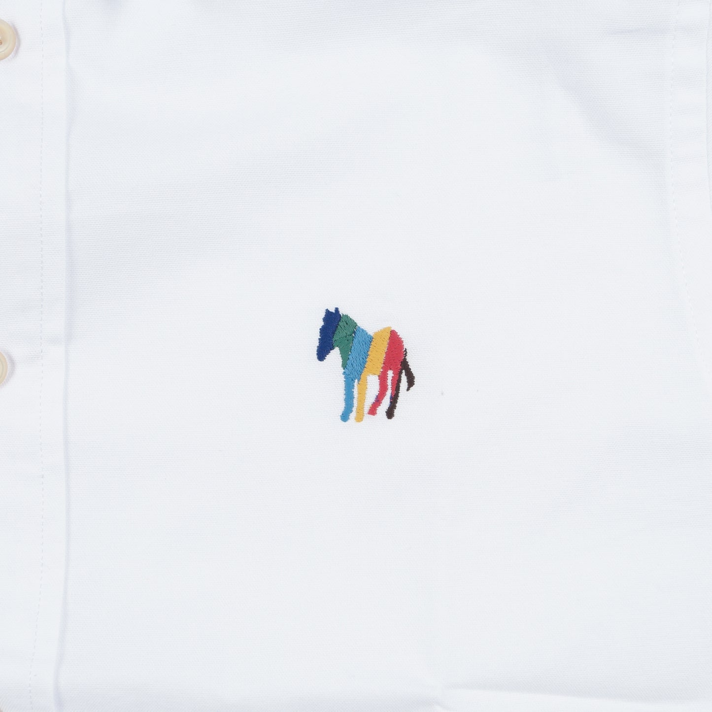 - Tailored Fit Zebra Shirt - White