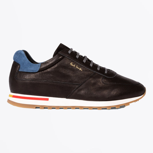 - Velo Eco Leather Trainers - Black