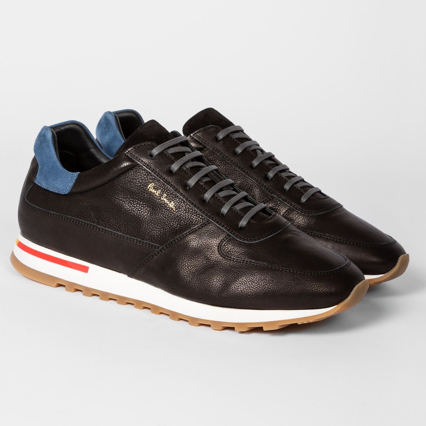 - Velo Eco Leather Trainers - Black