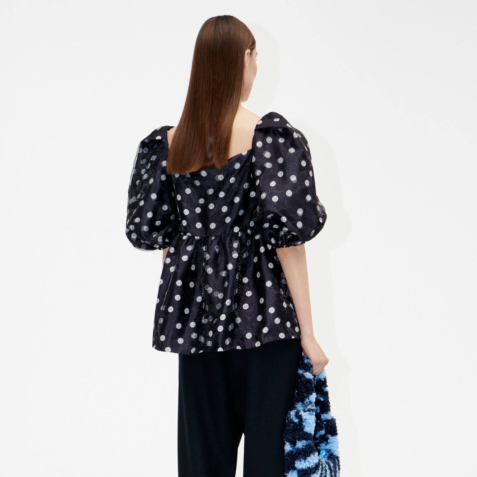 Stine Kinsley Double Organza Top - Black