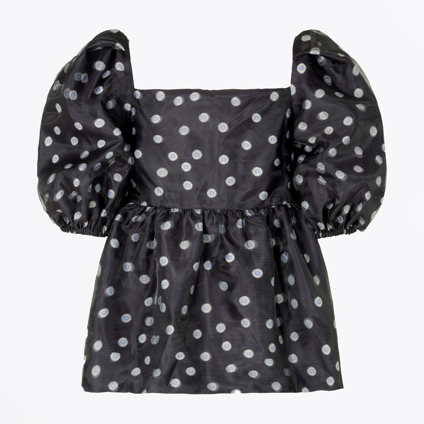 Kinsley Double Organza Top - Black