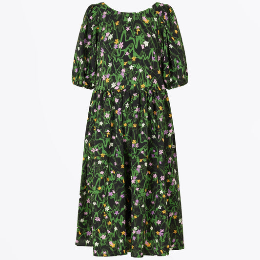 - Ursi Crinkled Poly Dress - Mini Flowers