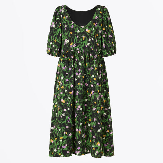 - Ursi Crinkled Poly Dress - Mini Flowers