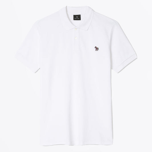 - Zebra Reg Fit Polo Shirt - White