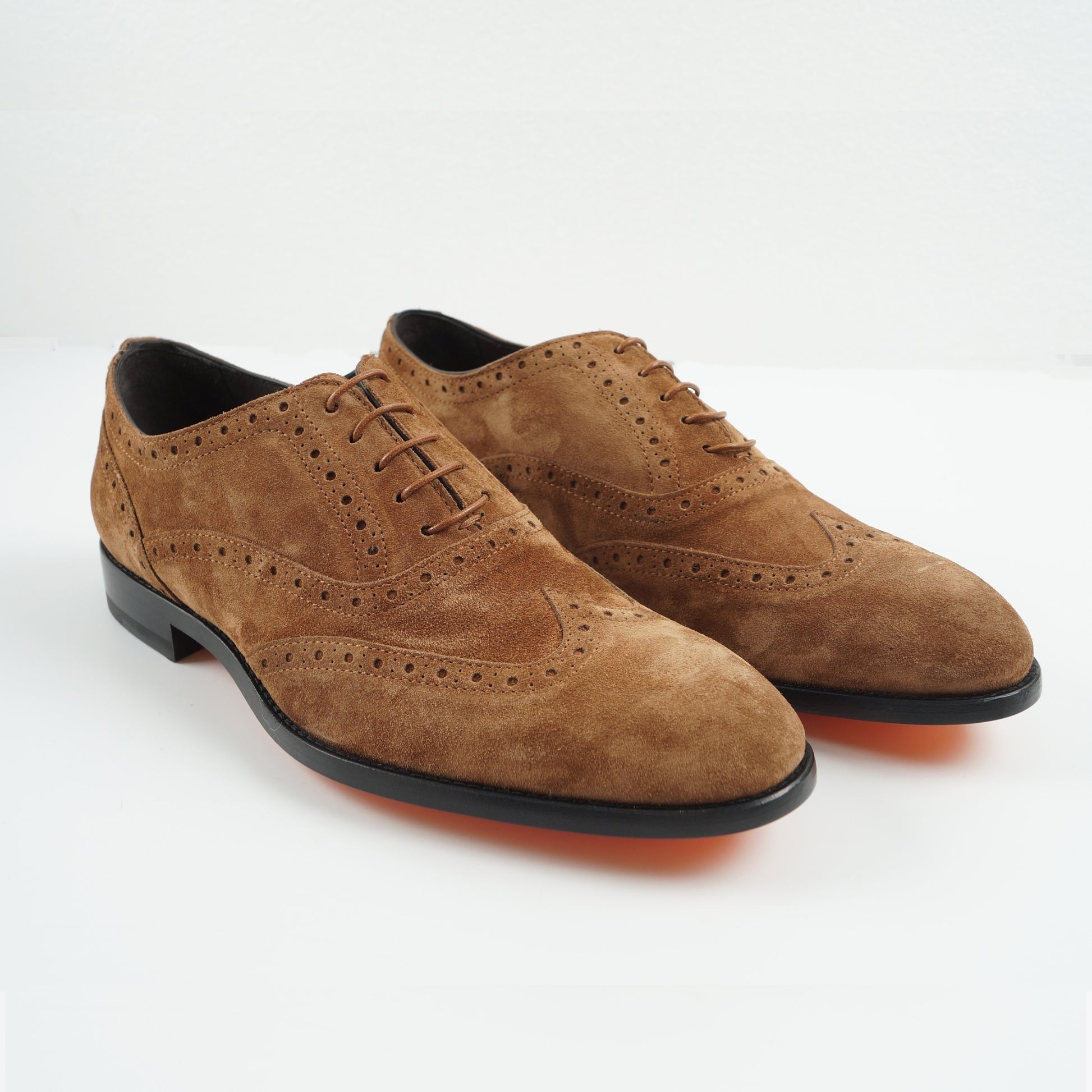 Paul - Galileo Suede Brogues - Tan
