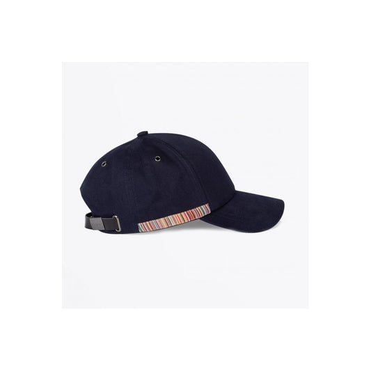 - Signature Stripe Baseball Cap - Navy