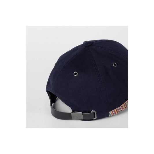 - Signature Stripe Baseball Cap - Navy